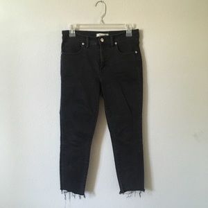 Black denim madewell size 27 never worn high rise